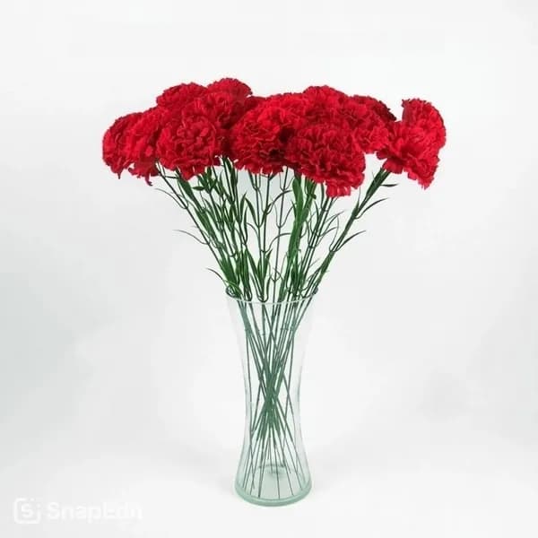 Гвоздика одиночная ,искусственные цветы для кладбища,декора дома и сада