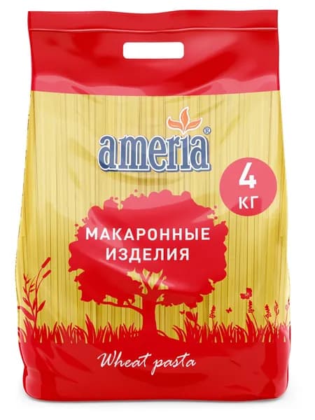 Макароны Ameria спагетти №3, 4 кг