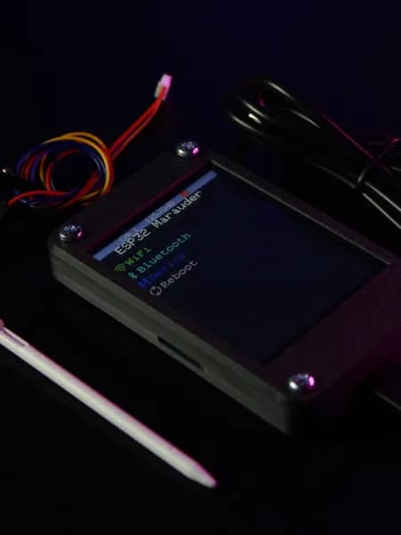 Пентестинг WIFI, ESP32 Marauder BRUCE, чёрный