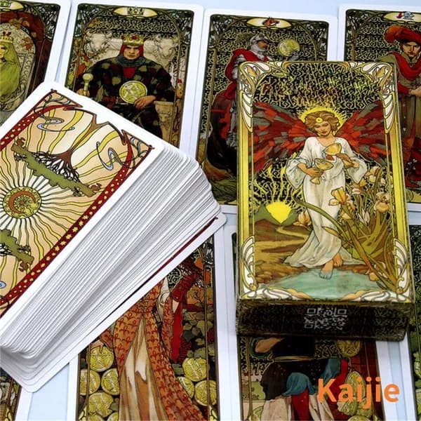 Таро-колода Golden Art Nouveau, 78 карт, мелованная бумага