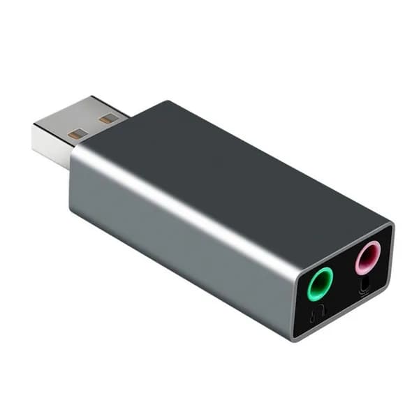 USB звуковая карта с разрешением 35 мм для ПК, планшета и компьютера