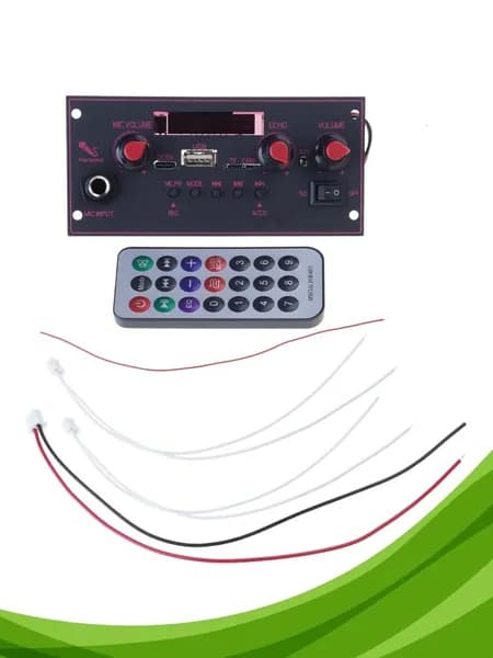 Усилитель MP3-декодер 5В 2x10W Bluetooth 5.0 USB, - С Небольшим Пультом Дистанционного Управления