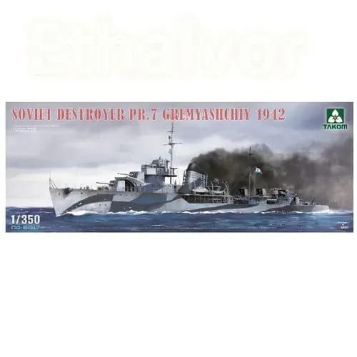 6017 1/350 Советский эсминец PR.7 Gremyashchiy 1942 сборная модель корабля