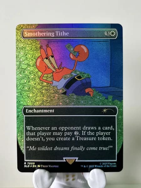 Портативные карты MTG Настройка и прокси высококачественной фольги Удушивающая десятина