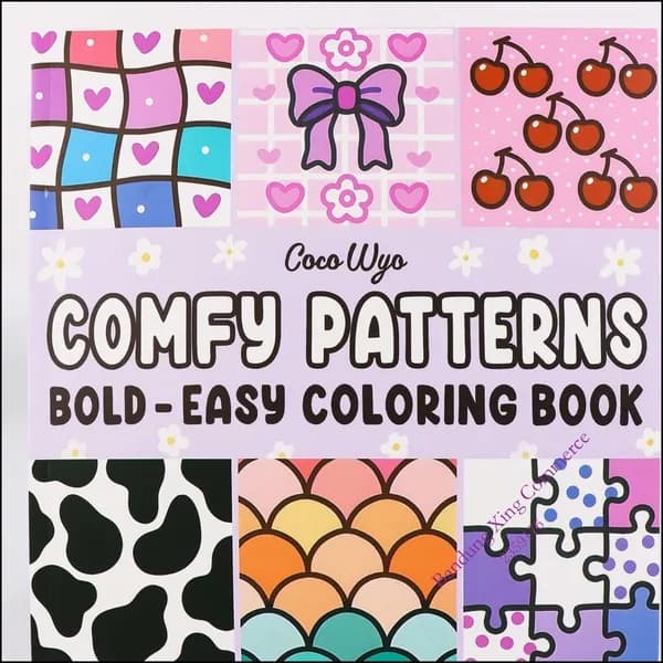 Раскраска антистресс для взрослых и подростков Coco Wyo -Beautiful Jigsaw Patterns 13