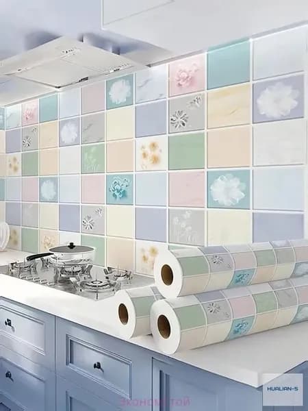 Обои для кухонного стола: маслостойкие к загрязнению, высокотемпературные, влагонепроницаемые, плесеноустойчивые 0,6 x 1 м