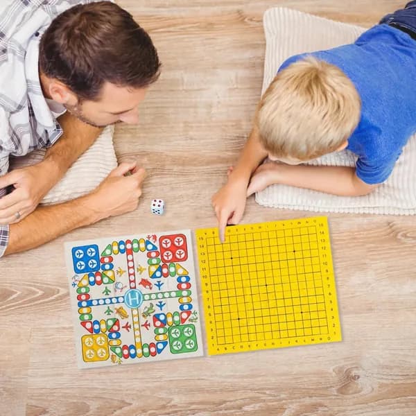 Партийные настольные игры для детей ,Набор: шахматы, шашки, нарды