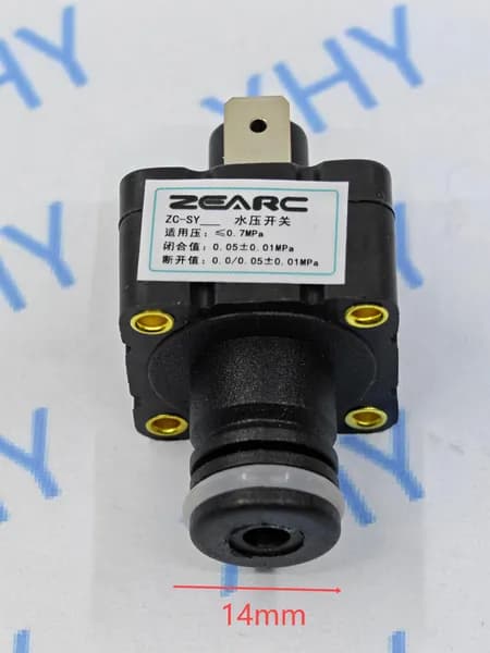 Датчик давления воды ZEARC (прессостат) для газовых котлов Chaffoteaux, Arderia, Haier, Gazluxe, Electrolux, быстроразъем 14 мм