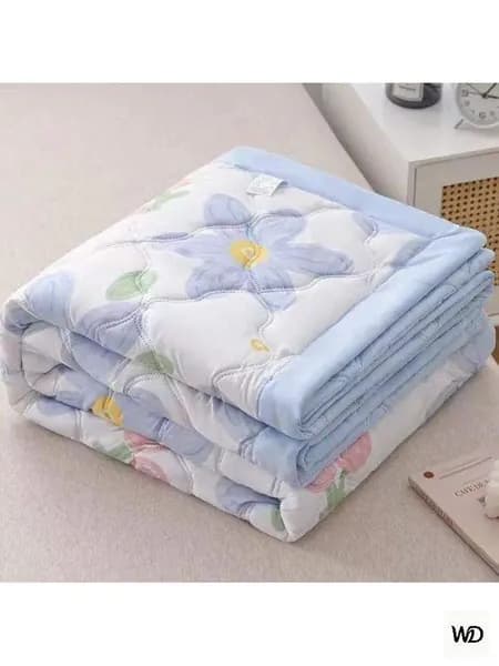 Одеяло Евро 200x230 см, Всесезонное, Летнее, с наполнителем Ватин, Полиэстер, комплект из 1 шт