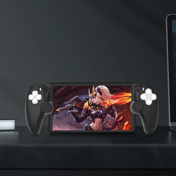 Силиконовый чехол для PlayStation Portal, чёрный, противоударный, противоскользящий