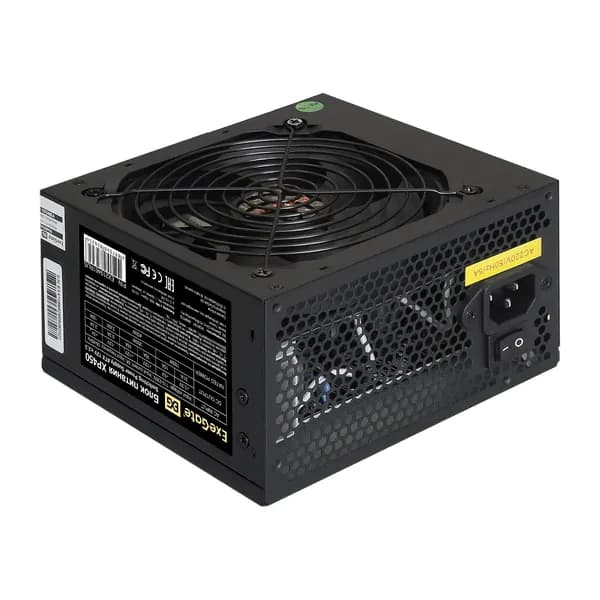ExeGate EX219461RUS Блок питания 450W XP450 (ATX, 12cm fan, 24pin, (4+4)pin, PCI-E, 3xSATA, 2xIDE, black)