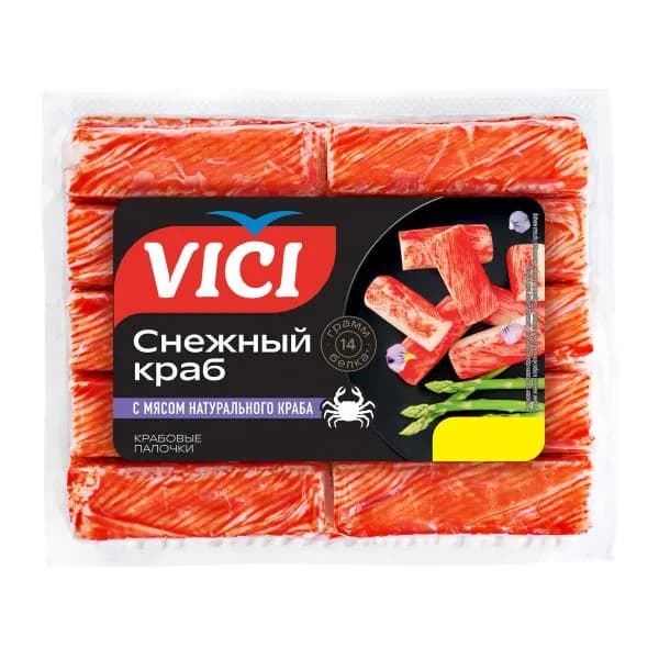 Крабовые палочки Vici с мясом натурального краба 170г