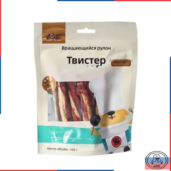 Лакомство для собак Aidehuan, утятина, 100 г