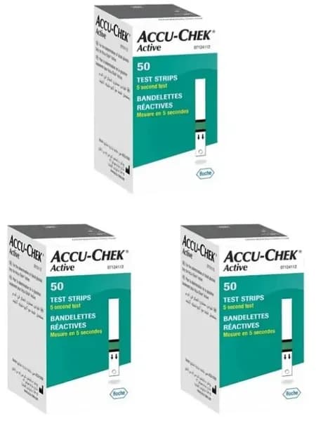 Тест-полоски "Акку-Чек Актив" (Accu-Chek Active), 50 шт. x3