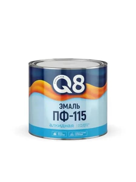 Эмаль Formula Q8 ПФ-115 черная, 0,4 кг