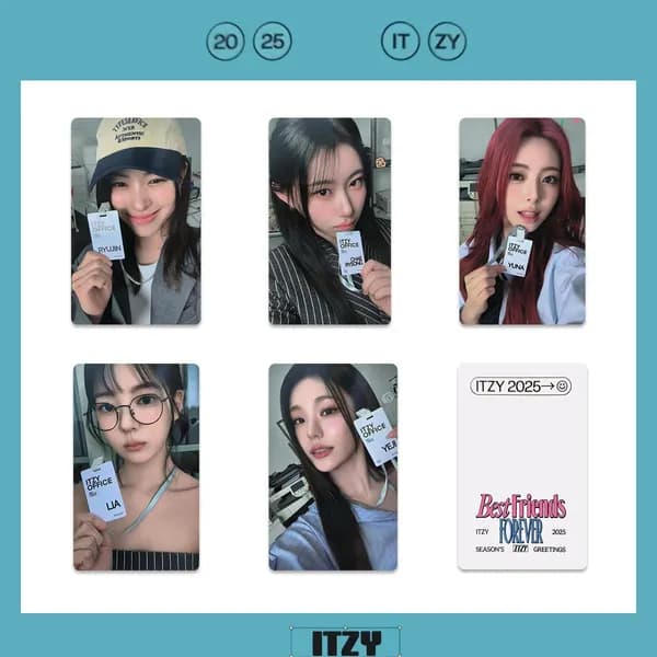 Карточки ITZY k-pop карточки коллекционные 54 * 86 мм 5 шт