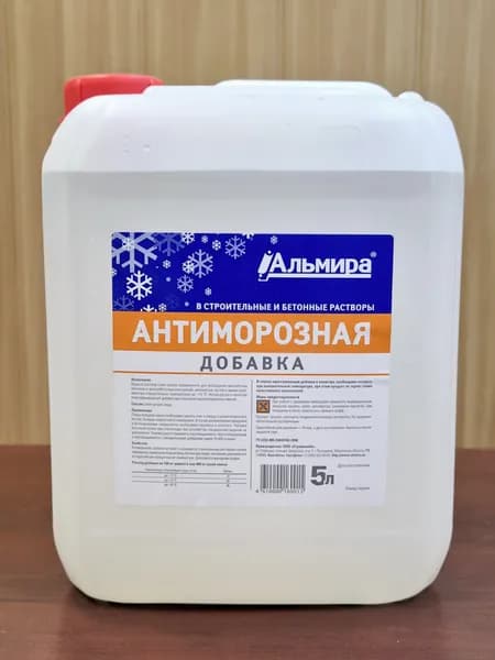 Альмира Добавка в раствор строительная 5 кг 5 л 1 шт.