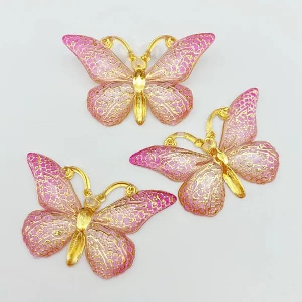 10PCS Цветные бабочки DIY Ювелирные украшения