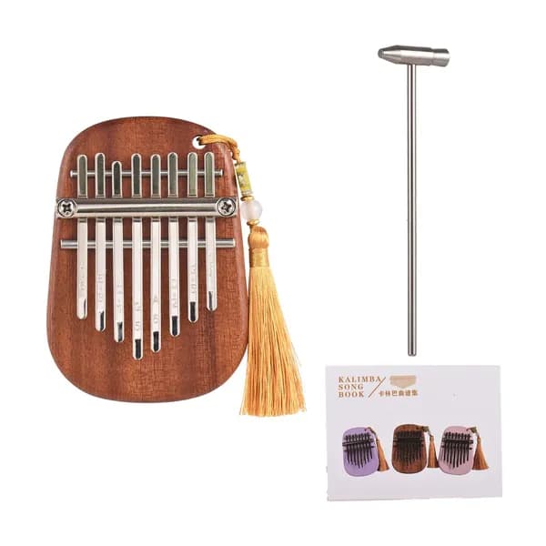 Мини-пианино для большого пальца Kalimba, 8 клавиш, портативный музыкальный,Combuy