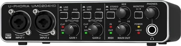 Студийная звуковая карта Behringer UMC204HD