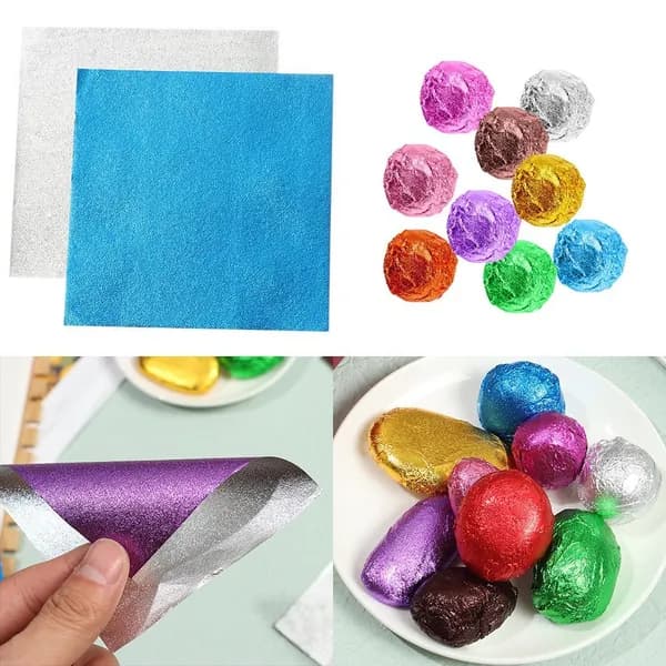 100 pcs Алюминиевая фольга