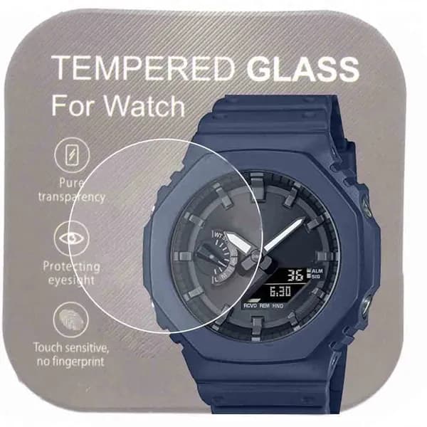 3 Шт Защитная пленка из закаленного стекла для экрана GA-B2100 GA-B2100-1A1JF Watch, 2,5 D с закругленными краями, 9H Премиум класса, устойчивая к царапинам, простая установка
