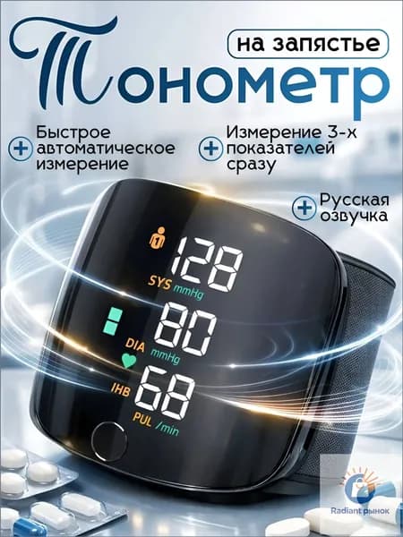 Автоматический тонометр на запястье, качественный
