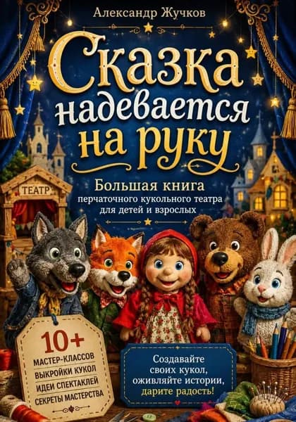 Сказка надевается на руку. Большая книга перчаточного кукольного театра для детей и взрослых | Жучков Александр | Электронная книга