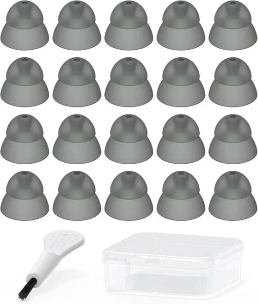 Амбушюры для слуховых аппаратов - двухслойные закрытого типа Power Dome Resound SureFit RIC и Open Fit BTE, аксессуары ушных вкладышей с чехлом переноски (пробный набор из 9 шт.)