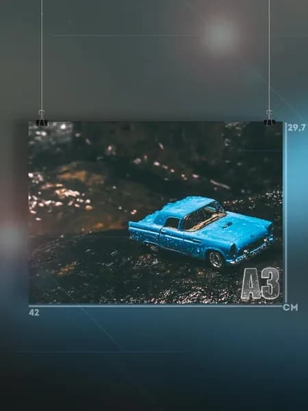 Постер А3 «Автомобили»