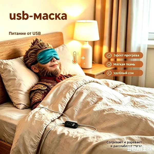 USB-электрическая маска для глаз подходит для лечения сухости глаз