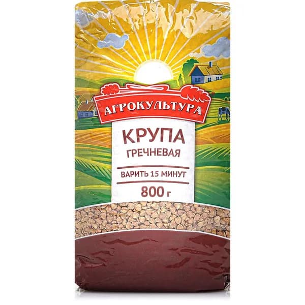 Крупа Гречневая ТМ "Агрокультура"/800 гр. 5 пачек
