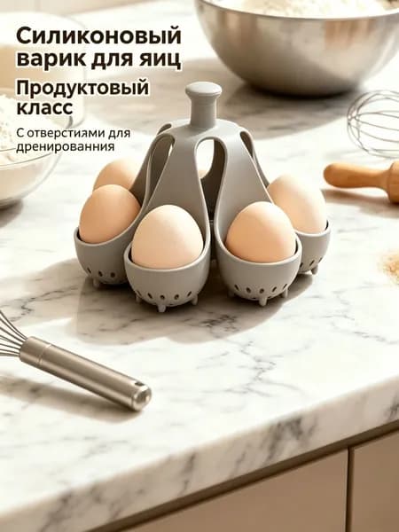 Силикон, устойчивый к высокой температуре, сваренные яйца в домашних условиях 6 шт.