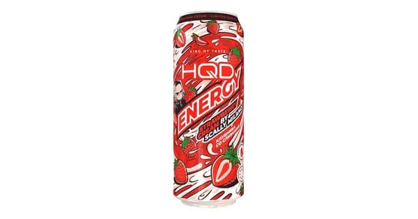 HQD Energy Энергетический напиток 450 мл - со вкусом клубники со сливками