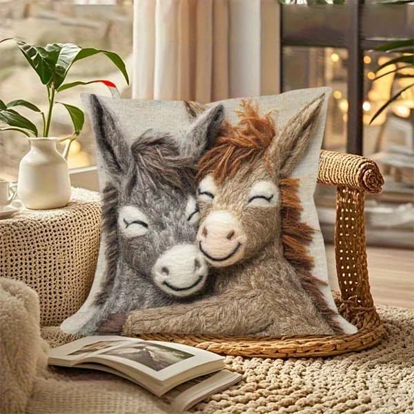 Наволочка, Полиэстер, 45x45 см  1шт