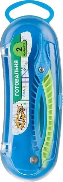 Готовальня Комус Класс (корпус синий, зеленый, S84002)