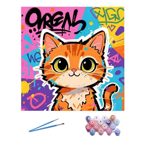 Кошка Diy Цифровая живопись