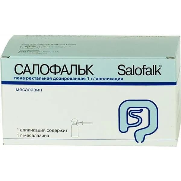 Салофальк пена ректальная дозированная 1г/аппликация 83,1г