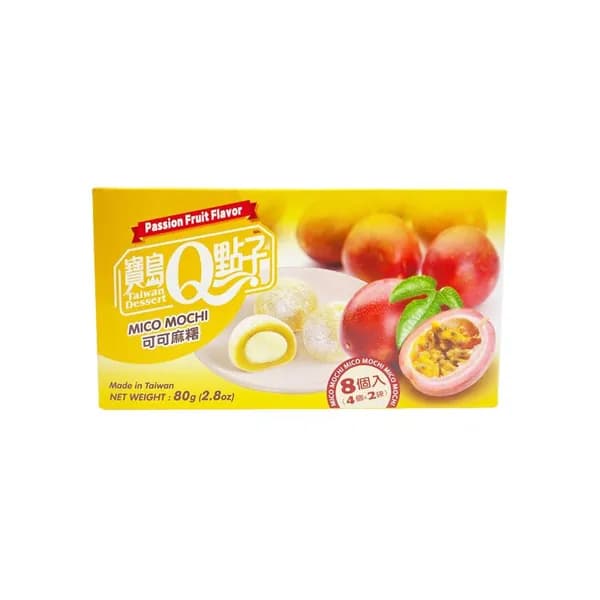Q-idea Какао моти со вкусом маракуйи, 80 г