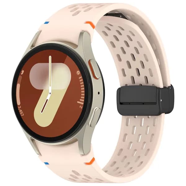 Силиконовый ремешок для Samsung Galaxy Watch 7 6 5 4 FE 40 мм 44 мм, магнитная пряжка для Samsung Watch 6 Classic/5Pro