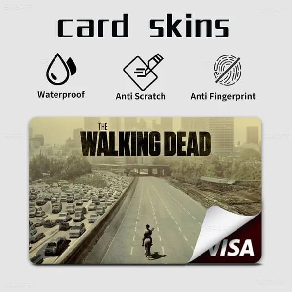 The Walking Dead Ходячие мертвецы Сериал Наклейки на банковские карты, матовая противоскользящая набор