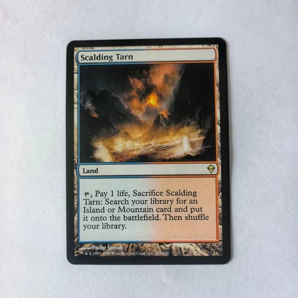 Карта Magic: The Gathering Scalding Tarn, Zendikar, Земля-поисковик, Английская