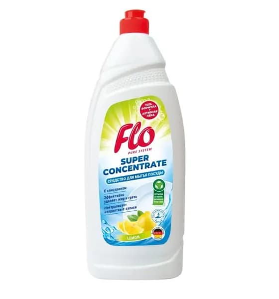 Flo Жидкость для посуды, Pure, Lemon 500 мл