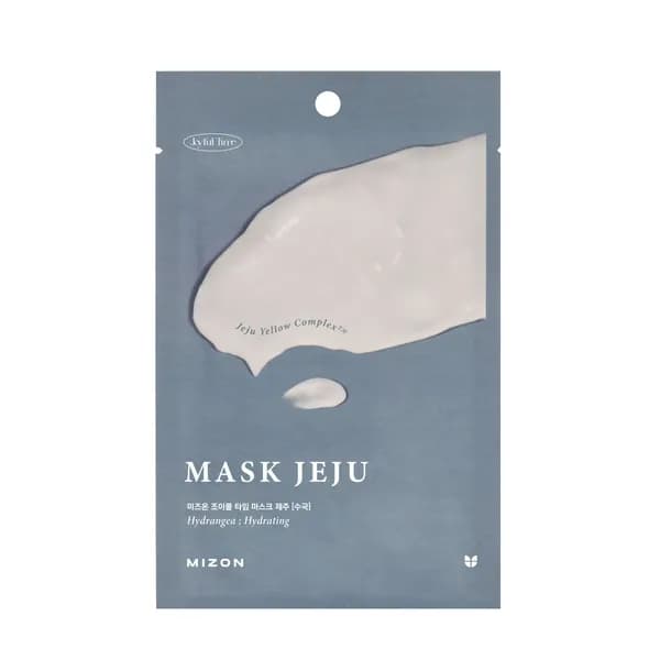 MIZON JOYFUL TIME MASK JEJU HYDRANGEA Увлажняющая тканевая маска для лица с экстрактом гортензии 23мл