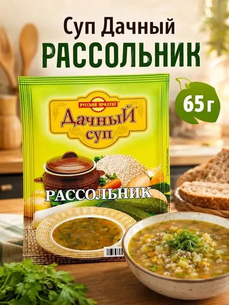 Суп 1 штуки 65 грамм Дачный Рассольник