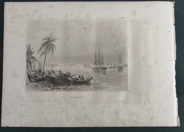 Вид индийской Калькутты 1840-60 гг.