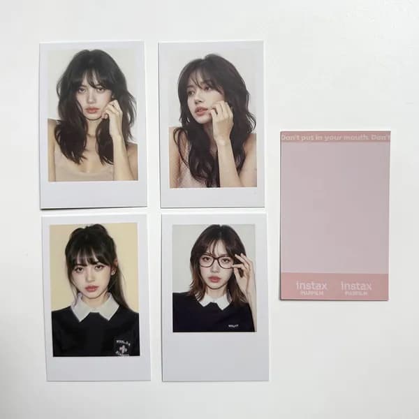 BLACKPINK Карточки JENNIE ROSE LISA Коллекционная карточка Фотокарточки 5.4*8.6cm 4 шт