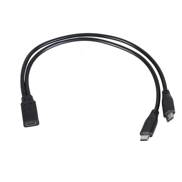 2-портовый USB Type-C разветвитель для быстрой зарядки