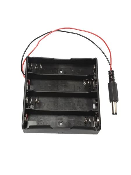 Батарейный отсек 4х18650 co штекером DC 5,5x2,1