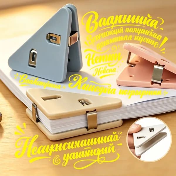 Зажим для бумаги, 10 шт.